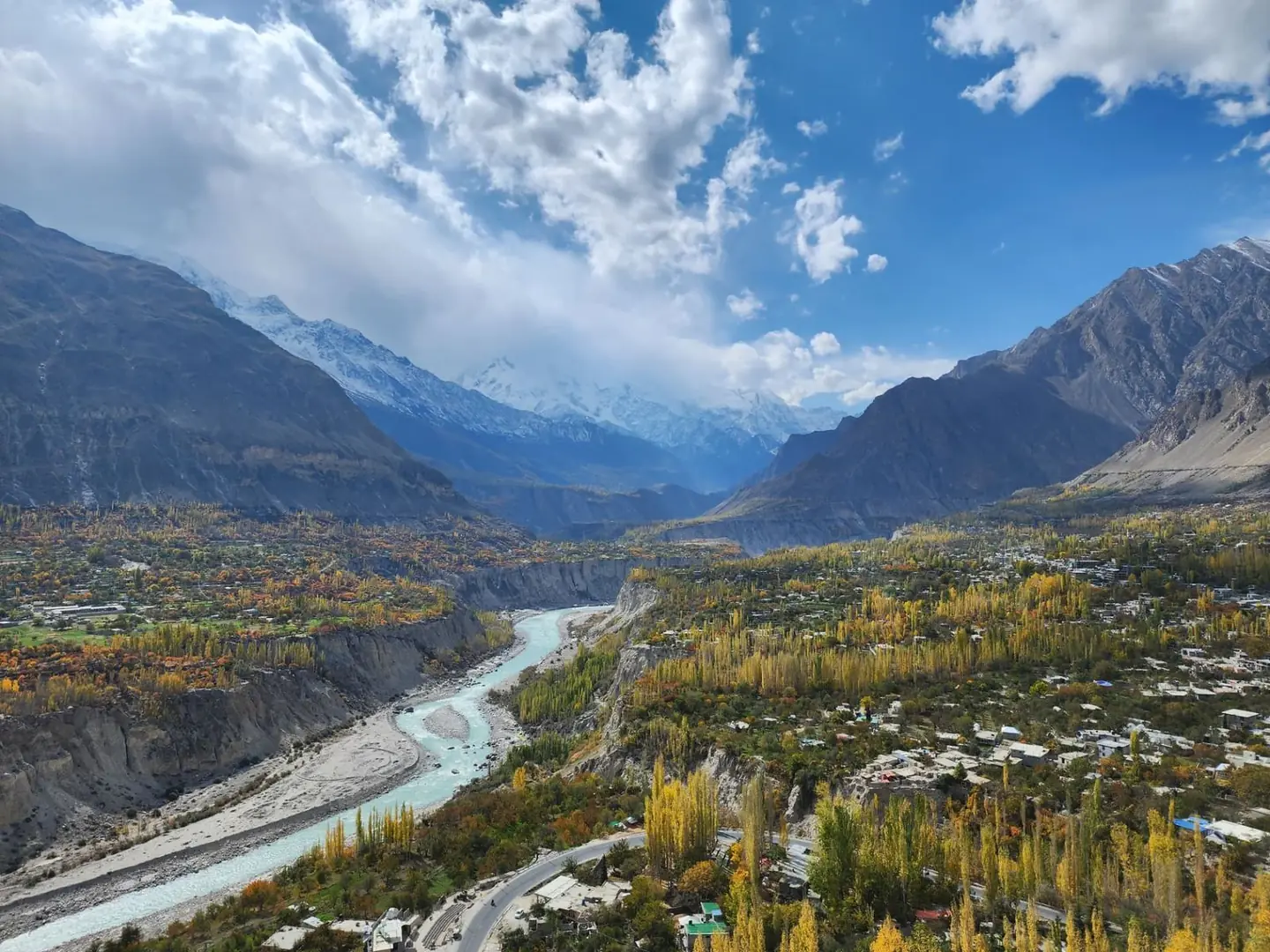 The Hunza river valley