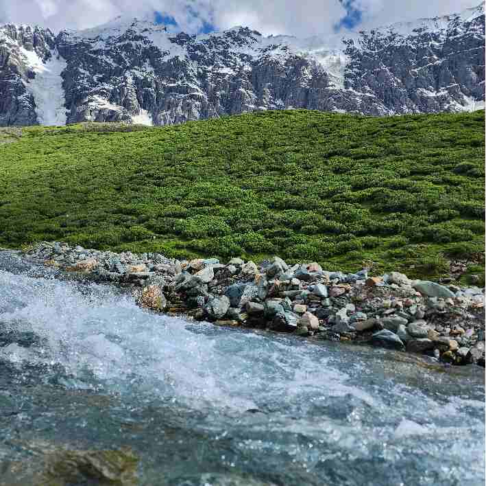 Lake in Glacier - Nangma & Thallay La Trek