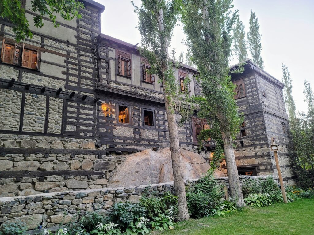 Shigar Fort heritage hotel, 17th century timber and stone architecture in Baltistan
